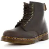 Image de Bottes Doc Martens 1460 en cuir brun foncé pour adulte - Lacets - Haute