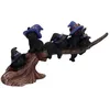 Image de Nemesis Now - Purrfect Broomstick - Figurine de chats noirs familiers de sorciÃ¨res et manche Ã  balai 27.5cm en occasion ou reconditionné