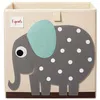 Image de 3 Sprouts Petit meuble de rangement pour jouets - 3 SPROUTS - Éléphant - Multicolore - TU