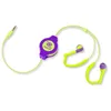 Image de Écouteurs intra-auriculaires - RETRAK - Sport - Filaire - Violet/jaune - Résistant à la transpiration