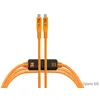 Image de TETHER TOOLS Câble USB-C vers USB-C coudé 90° TetherPro Optima 10Gbps CUC15RTG2 - Orange 4.60m