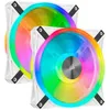 Image de CORSAIR QL140 RGB Blanc 140mm RGB LED Fan Dual Pack + Lighting Node CORE (CO-9050106-WW)
