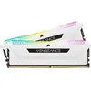 Image de Mémoire RAM - CORSAIR - Vengeance RGB Pro SL DDR4 - 16GB 2x8GB DIMM - 3200 MHz - 1.35V - Blanc (CMH16GX4M2E3200C)