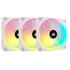 Image de Ventilation PC - CORSAIR - QX RGB Series - iCUE LINK QX120 RGB WHITE - 120mm - Starter Kit