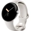Image de Montre connectée LTE argent poli - Google - Bracelet sport craie - Boîtier 41 x 41 x 12 3 mm