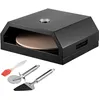 Image de VEVOR Four à Pizza Extérieur Boîte à Pizza Gaz Inox Barbecue Bois 42x37x19 cm