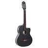 Image de Guitare électro-classique - ORTEGA - RCE125SN - Noir satiné - Modèle Slim Neck - EQ MagusPro
