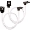Image de CORSAIR Câble gainé Premium SATA 6Gbps Blanc 30cm 90° - (CC-8900279)