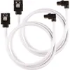 Image de CORSAIR Câble gainé Premium SATA 6Gbps Blanc 60cm 90° - (CC-8900283)