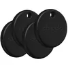 Image de Porte-clés localisateur - CHIPOLO - Pop Tracker X4 - Lot de 4 - Compatible Apple et Android - Noir