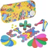 Image de Rainbow Pack CLIXO - GIPSY TOYS - Jeu de Construction Magnétique Flexible Durable et Imaginatif - 42 pcs - Dès 4 ans