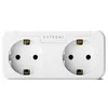 Image de Prise double - SATECHI - Homekit - Blanc - Intérieur - Prêt à poser
