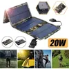 Image de Chargeur Solaire Pliable - QINGQUE - 20W - Imperméable - Camouflage - USB 5V