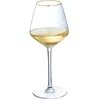 Image de 4 verres à vin 38cl Ultime Bord Or - Cristal dArques - Cristallin moderne