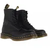 Image de Bottes Dr. Martens 1460 Pascal en Cuir Virginia - Femme - Noir - Surpiqûres jaunes - Semelle à coussin dair