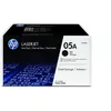 Image de Pack de 2 toners noirs authentiques HP 05A pour Laserjet P2035/P2055