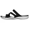 Image de Sandales Crocs Swiftwater - Noir/Blanc