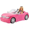 Image de Voiture Cabriolet - BARBIE - Barbie et son Cabriolet - Rose scintillant - Pneus réalistes - 2 pièces