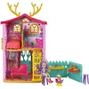 Image de Enchantimals - Nouvelle Maison Danessa Biche 53 cm avec Poupée Figurine Animal Accessoires - Maison Mini-poupée - Dès 4 ans