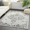 Image de LIVABLISS Tapis de Salon à Poils Courts Doux Vintage Oriental LOU 160x220cm Gris/Noir
