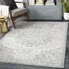 Image de LIVABLISS Tapis de Salon à Poils Courts Doux Vintage Oriental SAGE 130x180cm Gris/Ivoire