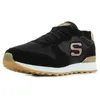 Image de Basket - SKECHERS - Goldn Gurl - Noir et doré - Lacets - Semelle caoutchouc