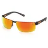 Image de Lunettes de soleil - Timberland - TB9236 - Forme rectangulaire - Couleur gris - Verres or reflétés