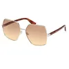 Image de Lunettes de soleil femme - GUESS - GU7881-H - Doré - 58/15/140 - Métal - Marron dégradé - Non polarisée - Moderne
