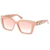 Image de Lunettes de Soleil Guess GU7915 55/13/140 72U shiny light pink INJECTED SUNGLASSES WOMAN Guess GU7915 shiny light pink Sun glasses