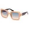 Image de Lunettes de Soleil Guess GU00103 52/23/140 57P shiny beige INJECTED SUNGLASSES WOMAN Guess GU00103 shiny beige Sun glasses 52 23