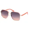 Image de Lunettes de Soleil Guess GU00107 58/16/140 74B shiny pale gold METAL SUNGLASSES WOMAN Guess GU00107 shiny pale gold Sun glasses 58