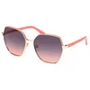 Image de Lunettes de Soleil Guess GU00108 60/17/140 74B shiny pale gold METAL SUNGLASSES WOMAN Guess GU00108 shiny pale gold Sun glasses 60