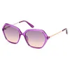 Image de Lunettes de Soleil Guess GU00134 55/16/140 81Z shiny violet INJECTED SUNGLASSES WOMAN Guess GU00134 shiny violet Sun glasses 55 16
