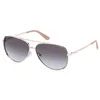 Image de Lunettes de Soleil Guess GU00193 58/12/140 32B shiny pale gold METAL SUNGLASSES WOMAN Guess GU00193 shiny pale gold Sun glasses 58