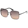 Image de Lunettes de Soleil GUESS GU00194 58/17/140 Shiny black Front metal circle galvan WOMAN GU00194