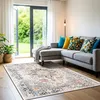 Image de LIVABLISS Tapis dExtérieur/Intérieur Vintage Oriental SELMA 120x170cm Bleu Marine