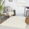 Image de LIVABLISS Tapis de Salon à Poils Longs Doux Shaggy Uni Chic SOSO 120x180cm Crème