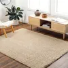 Image de LIVABLISS Tapis de Salon à Poils Longs Doux Shaggy Uni Chic SOSO 160x213cm Beige
