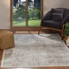 Image de LIVABLISS Tapis de Salon à Poils Courts Doux Vintage Oriental HAZEL 160x215cm Brun/Ivoire
