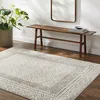 Image de LIVABLISS Tapis de Salon à Poils Courts Doux Scandinave Bohème AMBRE 200x275cm Ivoire/Terracotta