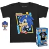 Image de T-shirt et Figurine - Funko - Sonic - Flocked - Enfant - Mixte - Pocket Pop!
