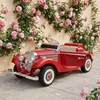 Image de Voiture électrique rétro pour enfants - ORYXEARTH - Rouge - Batterie 12V - Vitesse 3-6 km/h