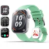 Image de LOSEI Montre Intelligente Femme Homme 47mm Suivi Santé SmartWatch pour Poignet 16-24cm 15j Autonomie 2.01 IP68 Android iOS Vert