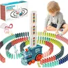 Image de Jouet - Domino - Train Électrique - 120 Pièces - Lumières - Musique - Pour Enfants 3-5 Ans