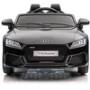 Image de Voiture Électrique Enfants Audi TTRS 12V-4.5Ah avec Télécommande 2 4G 2 Portes Lumières LED Klaxon noir