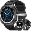 Image de Montre Connectée Homme Femme 660mAh 1.43 Écran AMOLED HD Smartwatch avec Appel Bluetooth/LED Lampe 24/7 Sommeil/Cardio/Podomètre