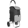 Image de Chariot de Courses Poussette de Marché Capacité 41L/45kg à Grandes Roues Silencieuses Pliable Caddie Course