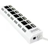 Image de Tout nouveau Hub Usb 7 ports avec interrupteur marche/arrêt prise chaude et lecture USB 2.0 HUB haute vitesse pour ordinateur