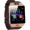 Image de Bluetooth montre Smart Watch Phone DZ09 support de la carte SIM de TF Caméra HD Sync appel SMS pour Android Phone -dor