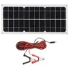 Image de 10W panneau solaire flexible +4 m clip câble de charge de la batterie pour camping car caravane-FUT